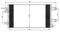Радіатор кондиціонера на Рено Майстер II 2.5 dCi (06->) NRF (Голландія) 35880