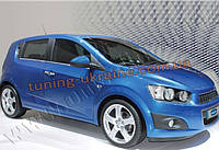 Нижні молдинги стекол Omsa на Chevrolet AVEO 2011-2015