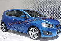 Нижні молдинги стекол Omsa на Chevrolet AVEO 2011-2015