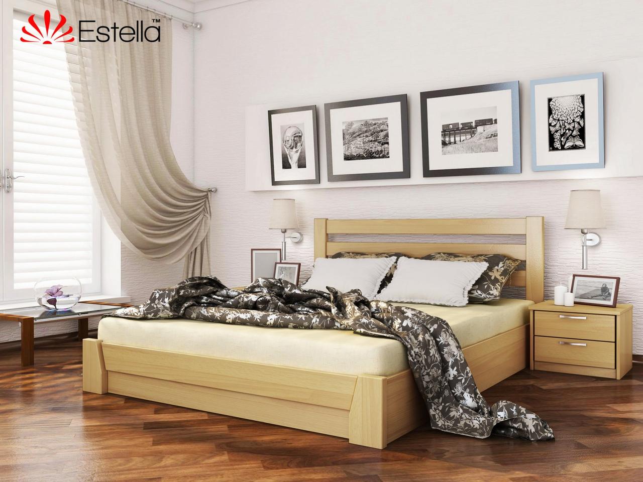 Ліжко з натурального дерева Селена (Естела)