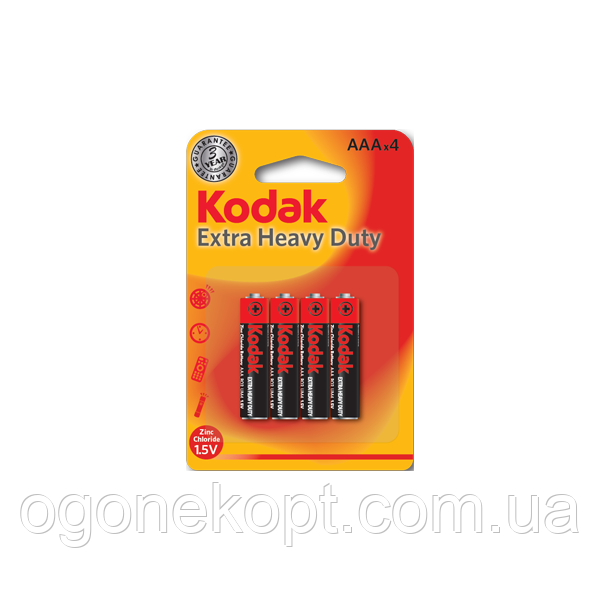 Батарейки Kodak - Extra Heavy Duty AA R03 1.5V 4/48/240шт