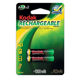 Акумулятори Kodak — Rechargeable Battery AAA HR03 Ni-MH 1000mAh 1.2V 2/20/200шт
