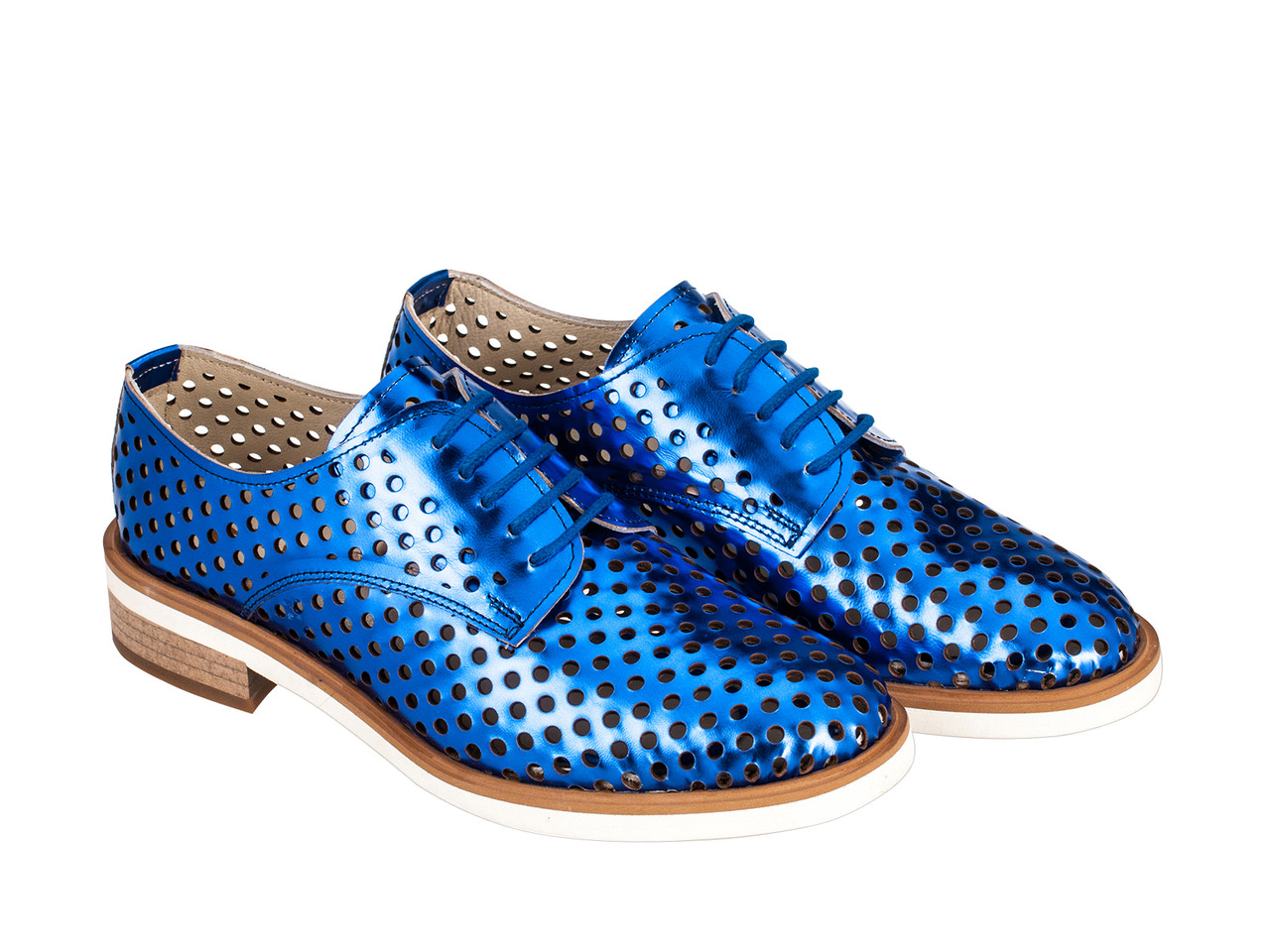 Туфлі Etor 5890-10399-005  металік+синій