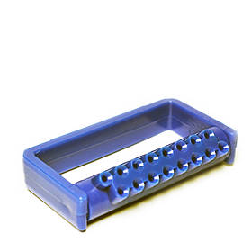 Підставка для борів пластмасова синя на 16 місць (для турбінних борів
