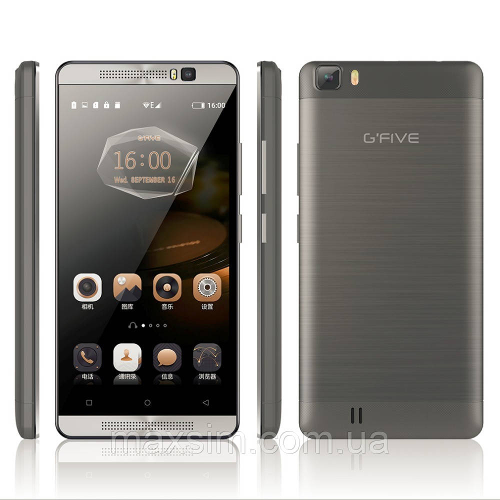 Смартфон G FIVE L3 Gray 5,5" 5000 мАч 2Гб/16Гб 4 ядра - фото 1 - id-p538964694