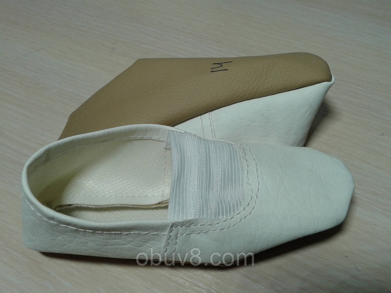 Чешки белые обувь для гимнастики оптом - фото 6 - id-p36365322