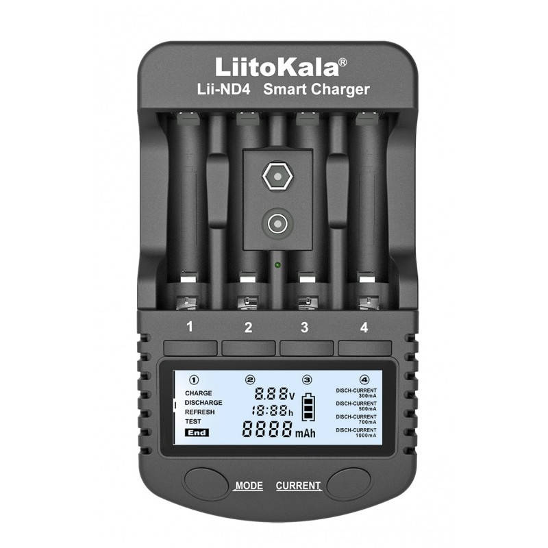 

Универсальноу зарядное устройство LiitoKala Lii-ND4