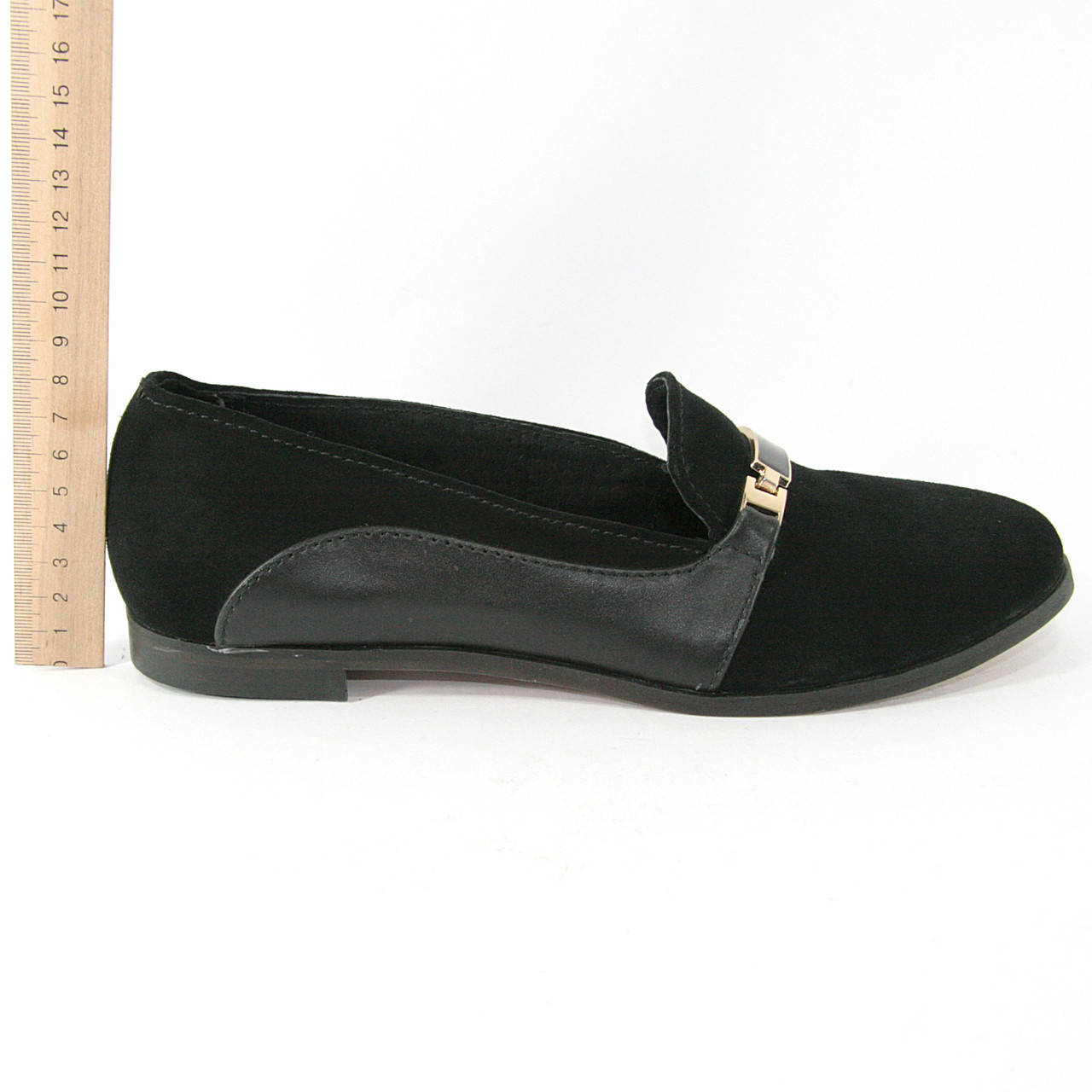 

Слипоны женские черные, натуральная кожа и замша