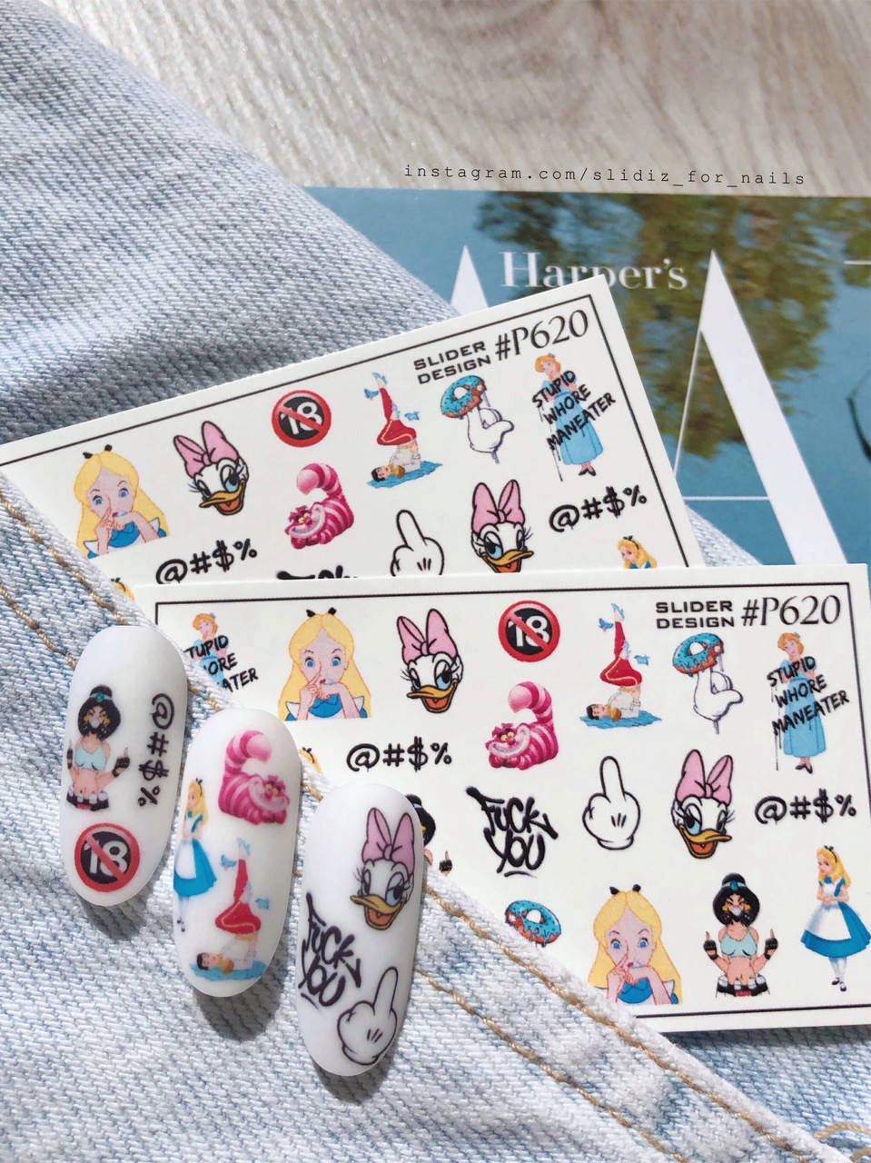 

Слайдер-дизайн SLIDIZ водная наклейка для ногтей Дисней, Disney