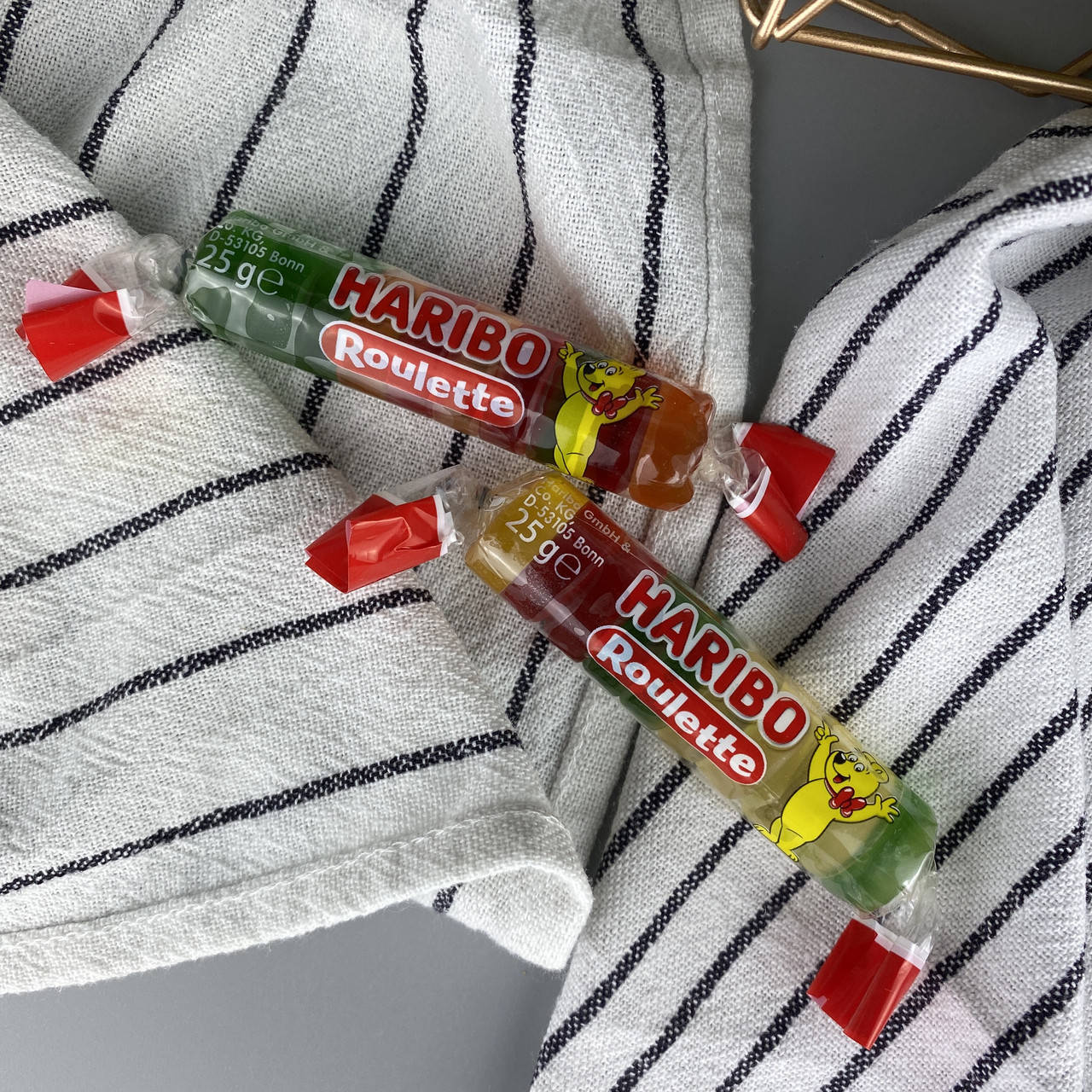 

Жевательные фруктовые желейки Харибо Ролл Haribo Roulette 25 г