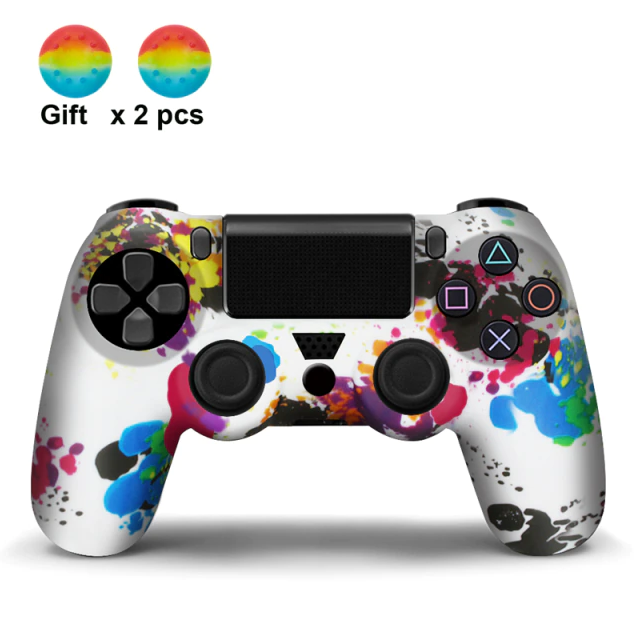 

Чехол силиконовый для геймпада PS4 Dualshock 4 Painting Rainbow