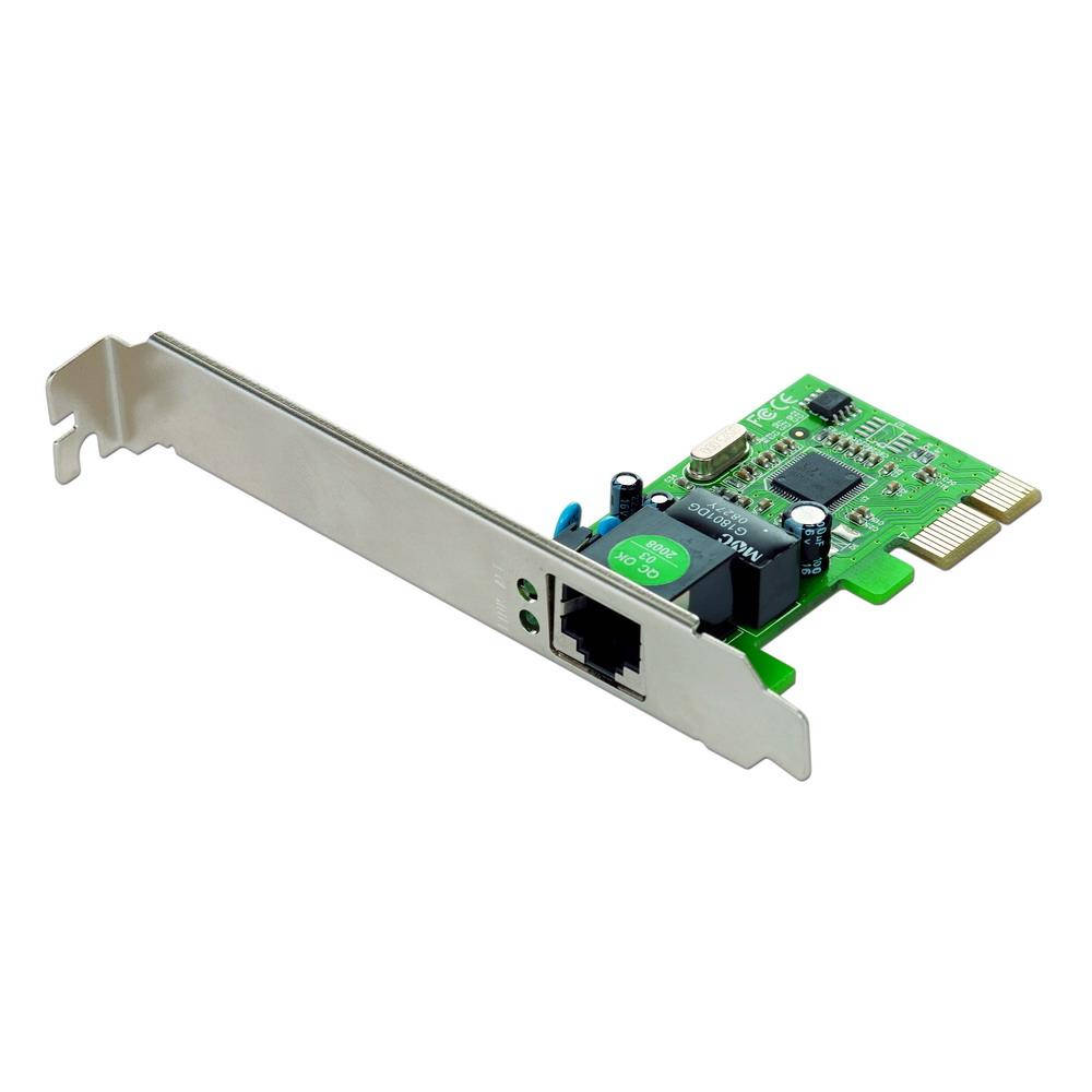 

Сетевая карта Ethernet LAN PCIe 1000M (Gigabit) Gembird NIC-GX1 новая