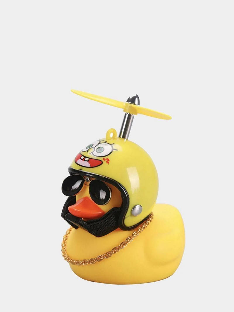 

Игрушка на торпеду Утка в шлеме (Каски - Пикачу,Человек Америка,Паук,спанч Боб), Желтый