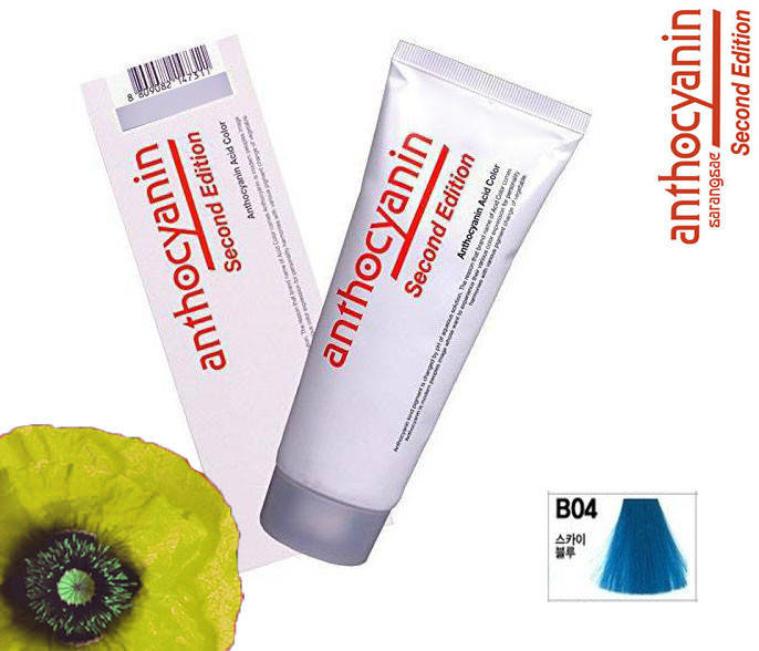 

Биоламинирующий краситель Anthocyanin Second Edition B04, небесно-голубой