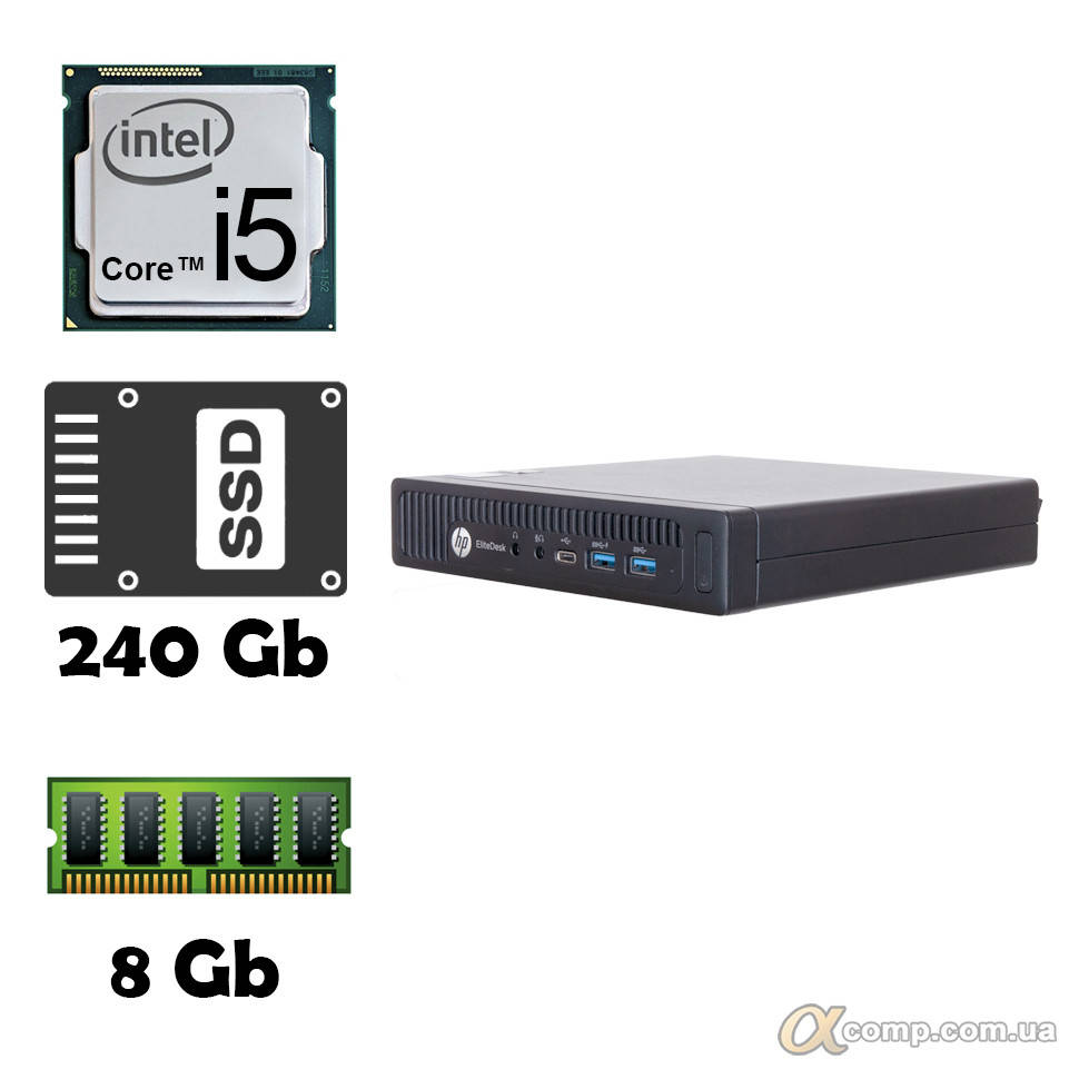 

HP 800 G2 (i5-6500T • 8Gb • ssd 240Gb) Mini PC