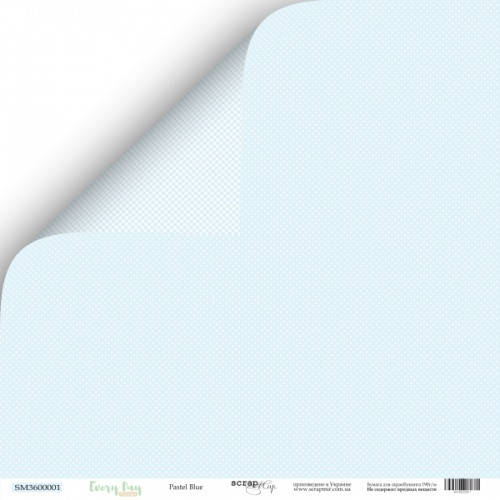 

Лист двусторонней бумаги 30x30 от Scrapmir Blue Pastel из коллекции Every Day