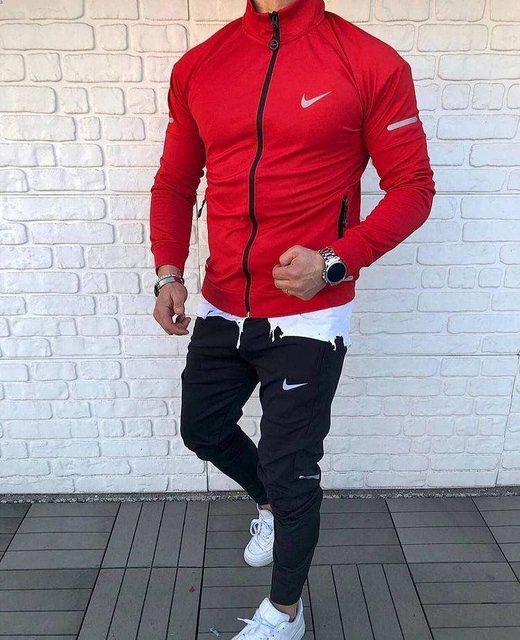 

Мужской спортивный костюм Nike демисезонный, Красный