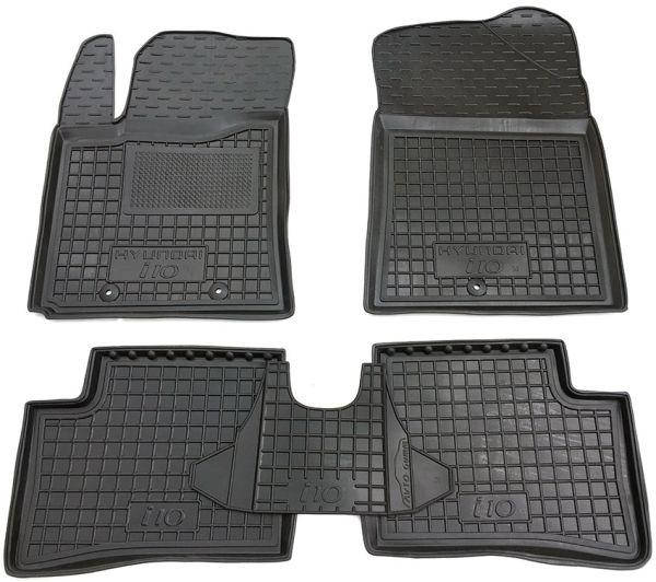 

Полиуретановые (автогум) коврики в салон Hyundai i10 2014-2018/ ХюндайИ10, Черный