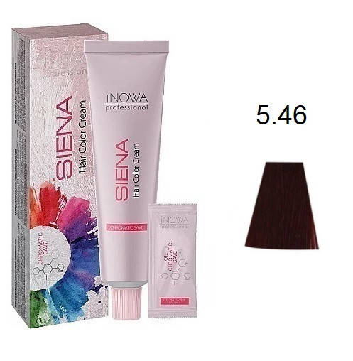 

Крем-краска для волос jNOWA Professional Siena Chromatic Save 5/46 Дикая вишня 90 мл