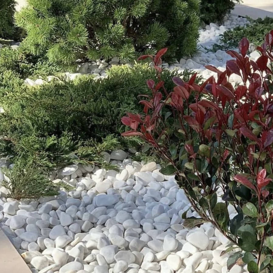 

Галька мраморная «Тасос» мешок 5 кг