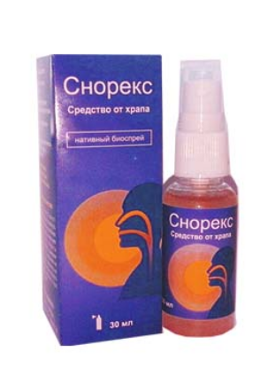 

Снорекс - спрей от храпа