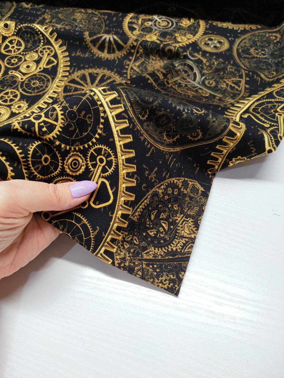 

Футер двунитка "Шестеренки" - 180см. (диджитал).