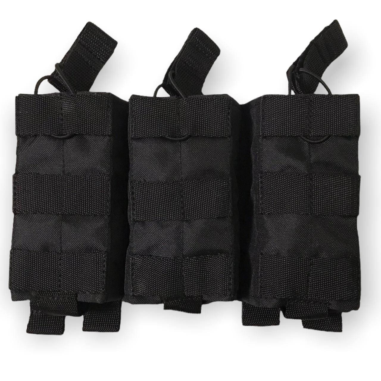 

Комплект 3в1 подсумки для магазинов цельный Черные