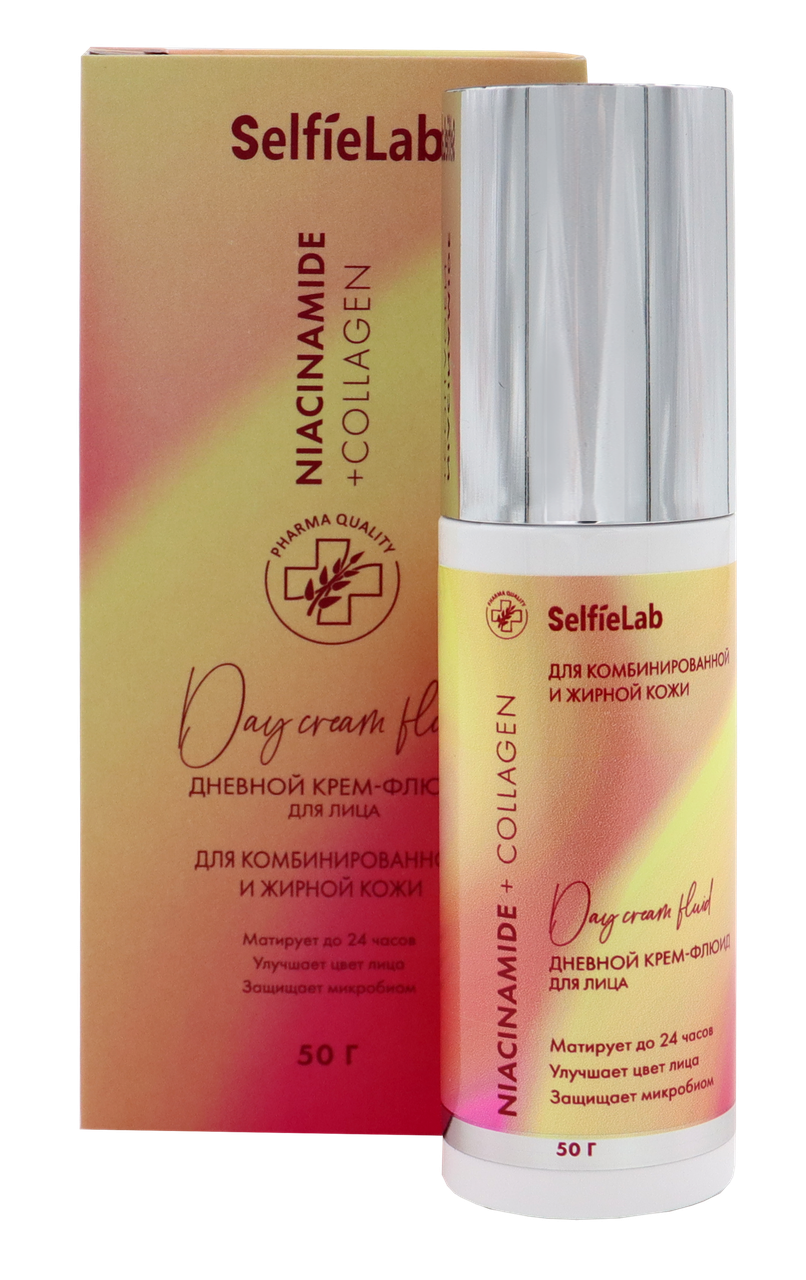 

Денний крем-флюїд "Niacinamide + Collagen" SelfieLab