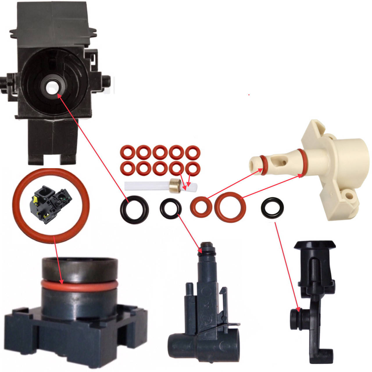 

Ремкомплект заварного устройства и носика бойлера кофемашины Philips & Saeco