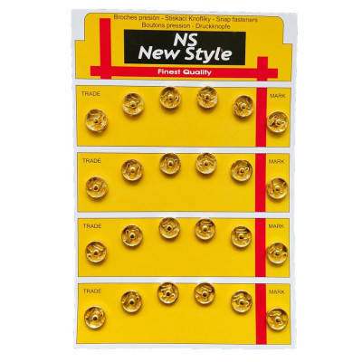 

D=10мм пришивные застежки-кнопки для одежды Sindtex 24шт металлические цвет золотой (653-Т-0118)