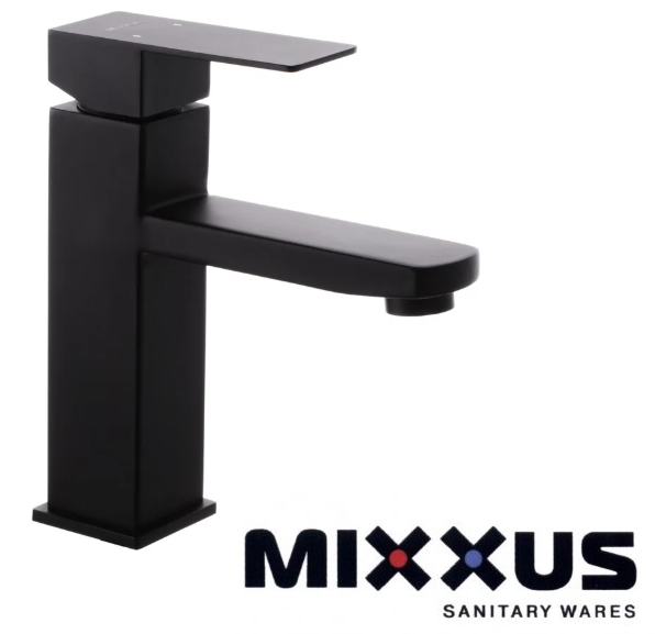 

Смеситель для умывальника Mixxus KUB 001 Black, Черный