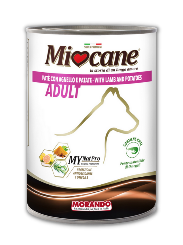 

Консервы для собак Morando MioCane, с ягнёнком и картофелем 400 g