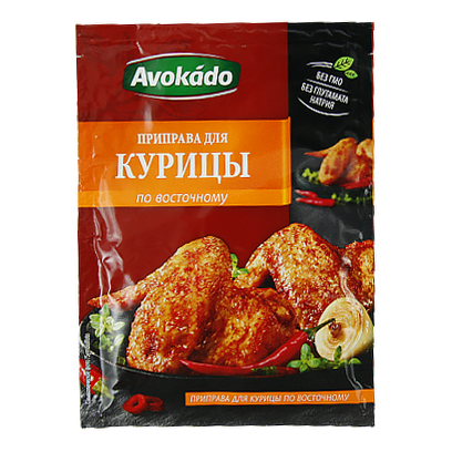 

Приправа Авокадо для курки Avokado 25g 25шт/ящ (Код : 00-00005585)