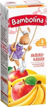 

Детский сок Bambolina (Бамболино) 200мл от Яблочно-банановый