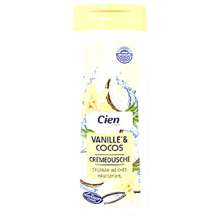 

Гель для душу Сіен ваніль кокос Cien vanille cocos 300ml (Код : 00-00012344)