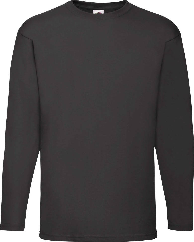 

Футболка с длинным рукавом Fruit of the Loom Valueweight Long Sleeve (Черный М)