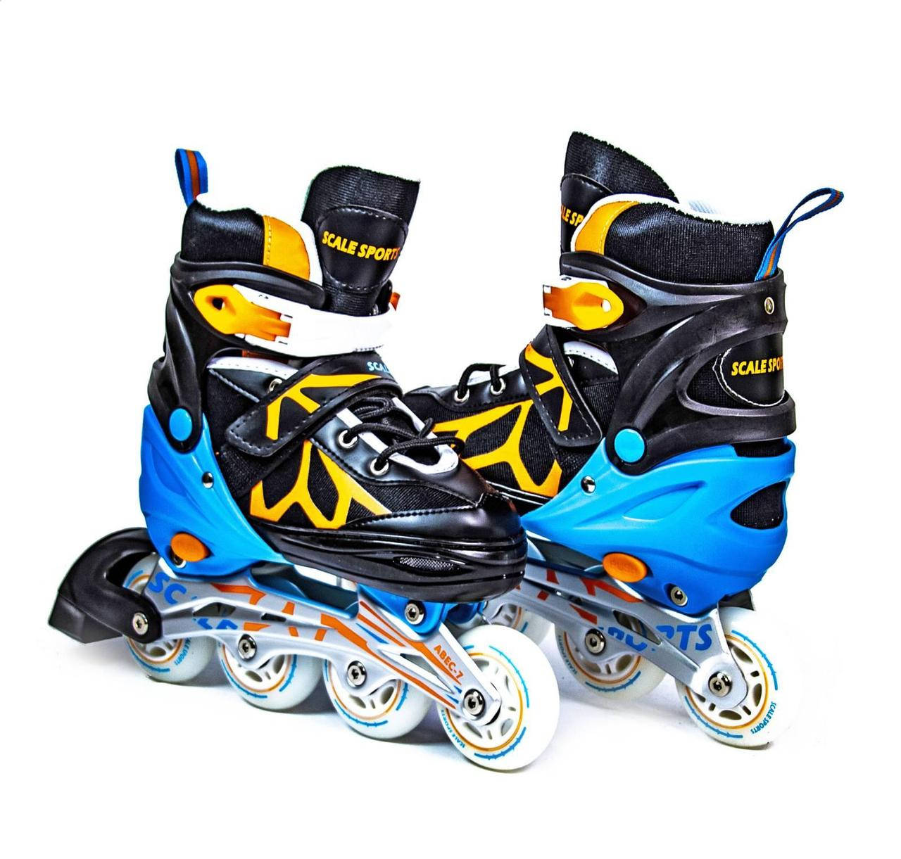 

Ролики SCALE SPORTS LF 601A Черно Ораньжевые, РАЗМЕР 29-33,34-37,38-41