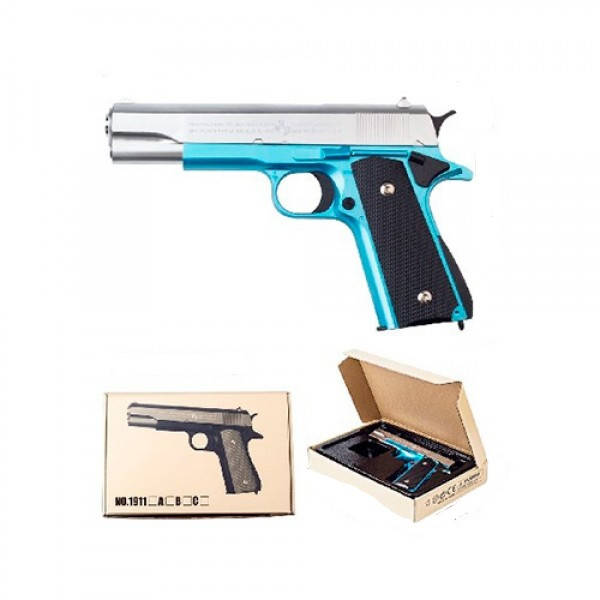 

Пистолет игрушечный 1911C 22 см, Разные цвета