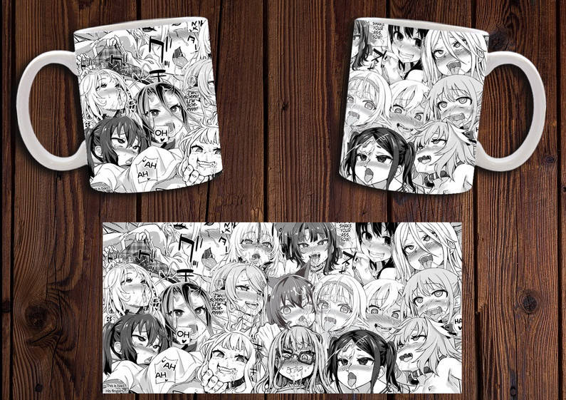 

Чашка "Ahegao" / Кружка Ахэгао №2, Белый