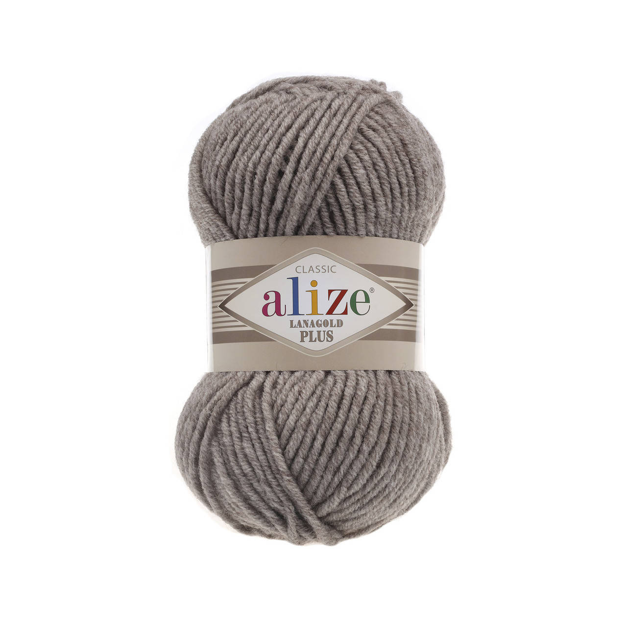 

Alize Lanagold Plus (Ализе Ланаголд Плюс) № 207 светло-коричневый меланж (Пряжа, нитки для вязания полушерсть)
