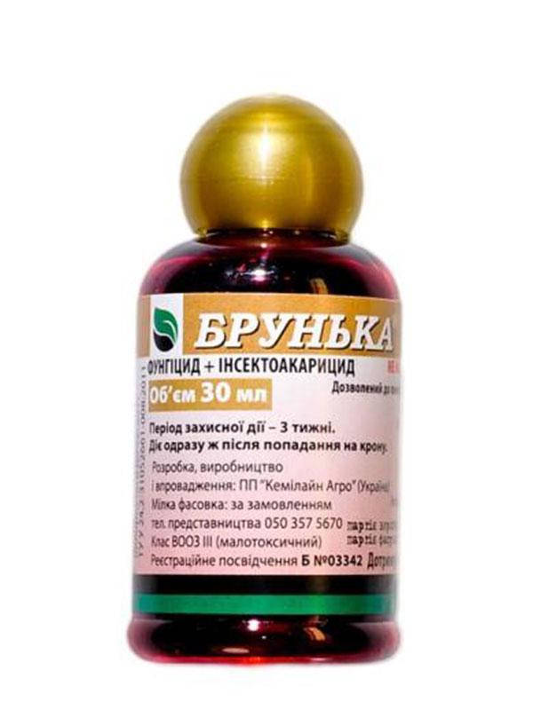 

Инсектоакарицид+фунгицид Брунька 30мл, Кемилайн Агро
