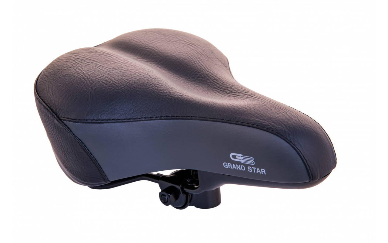 

Седло велосипедное Grand Star GS-809-B11D пружина с замком, черное (оригинал)