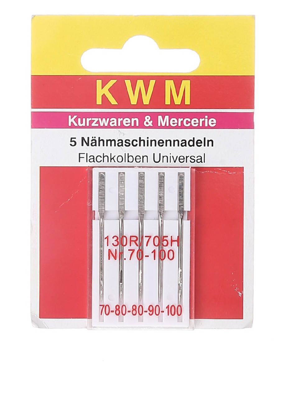 

Набор иголок универсальных для швейной машины 5 шт KWM - металлик K02-110027
