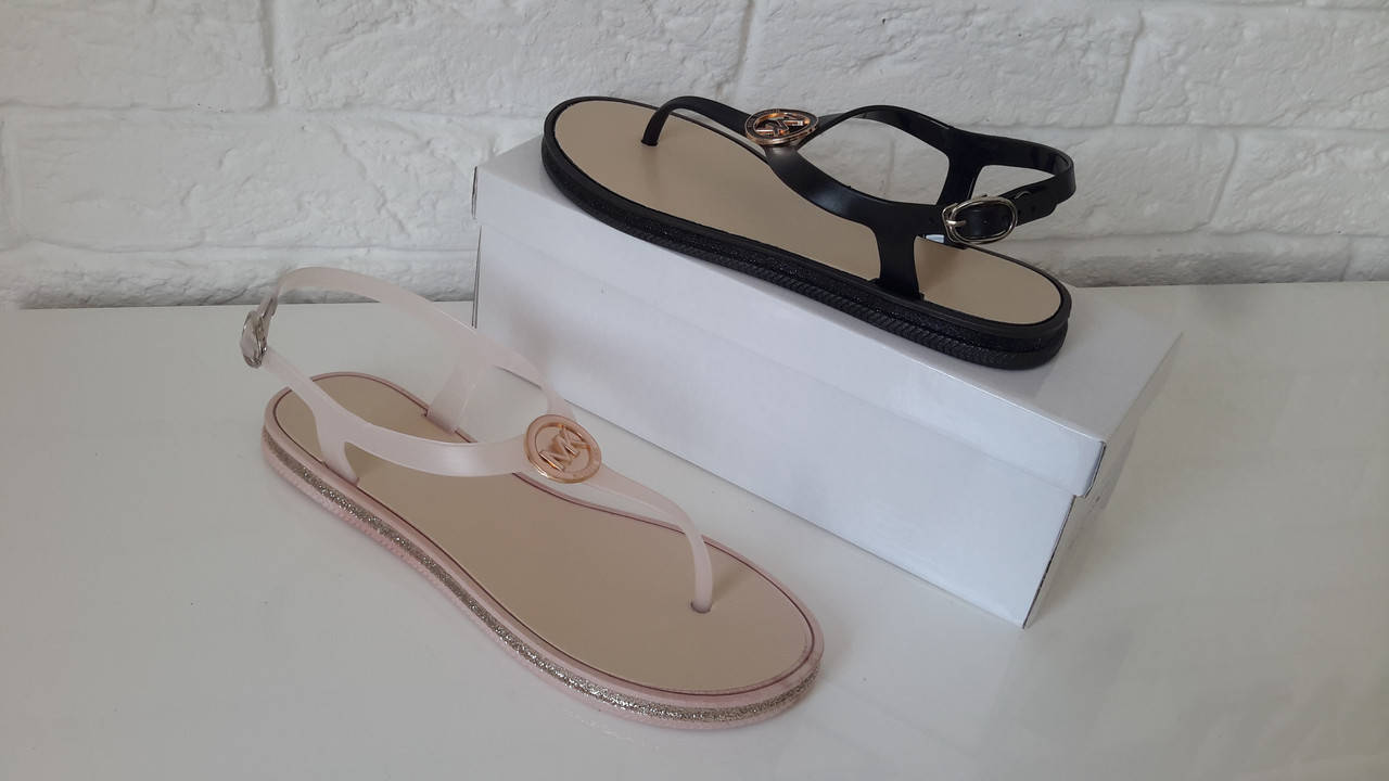 

Женские босоножки, вьетнамки Michael Kors, цвет черный, пудра, 36-41