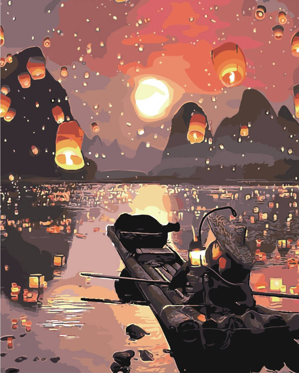 

Картина по номерам Фантастический вечер, 40х50 (SY6492)