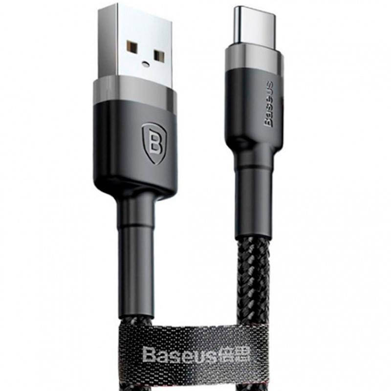 

Кабель Baseus USB Cafule Type-C (CATKLF-BG1) Black 1m, Черный