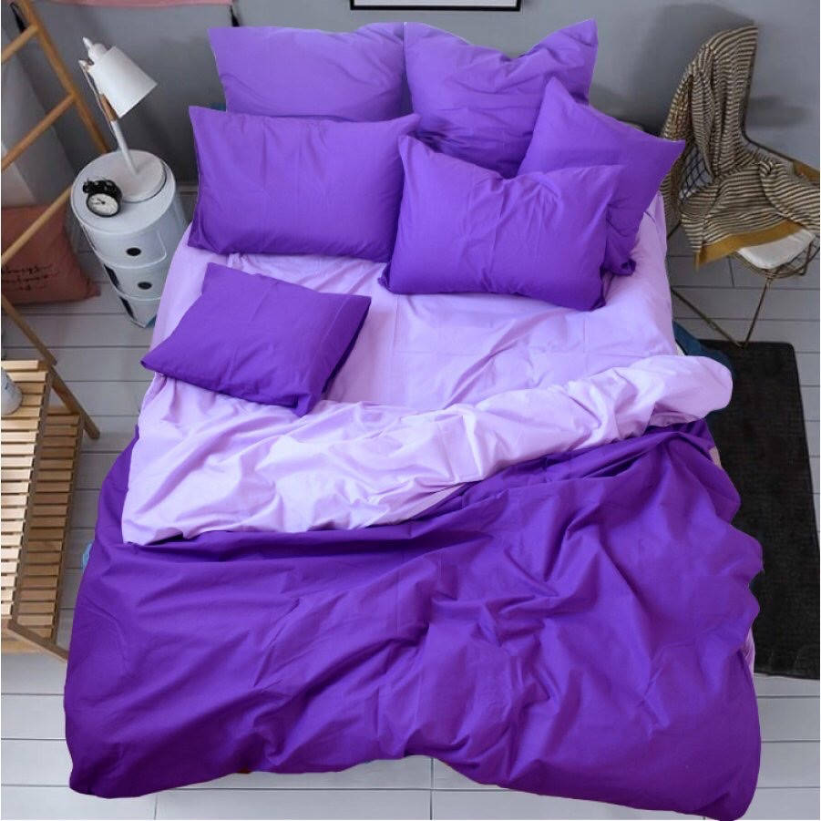 

Постельное белье бязь Фиолетово-лавандовый Двуспальный Евро, Фиолетовый