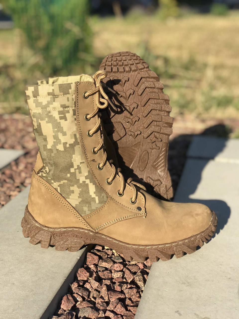 

Берцы облегчённые бежевые летние «Пиксель Энерджи", Бежевый