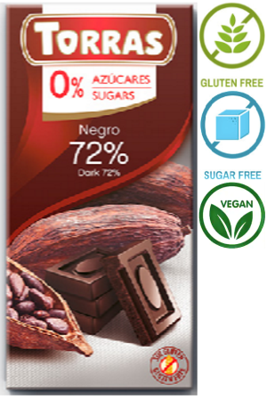 

Шоколад Torras Dark 72% 75 g