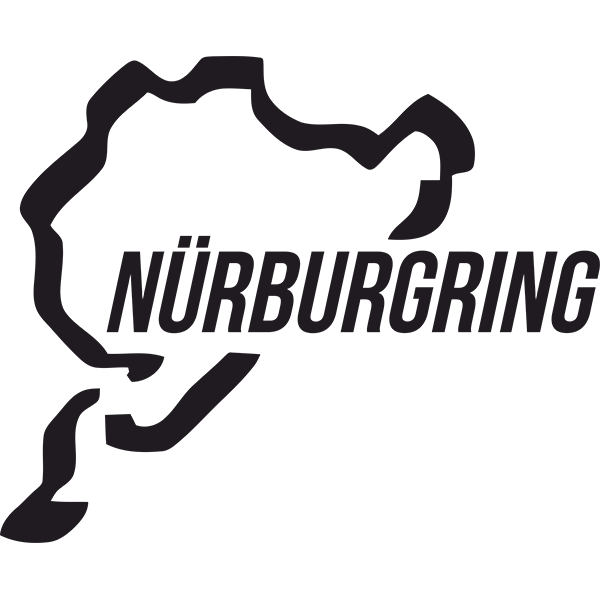 

Nurburgring Sticker on board. Влагостойкая наклейка на авто , чёрный
